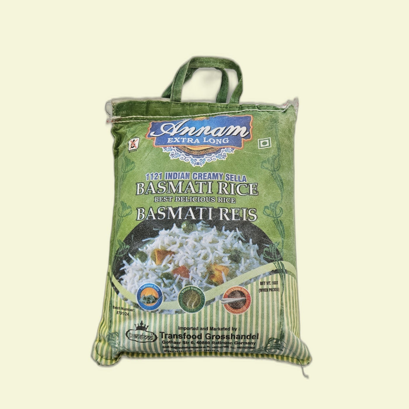 Basmati Rice 1121 Indian Creamy Sella 5Kg