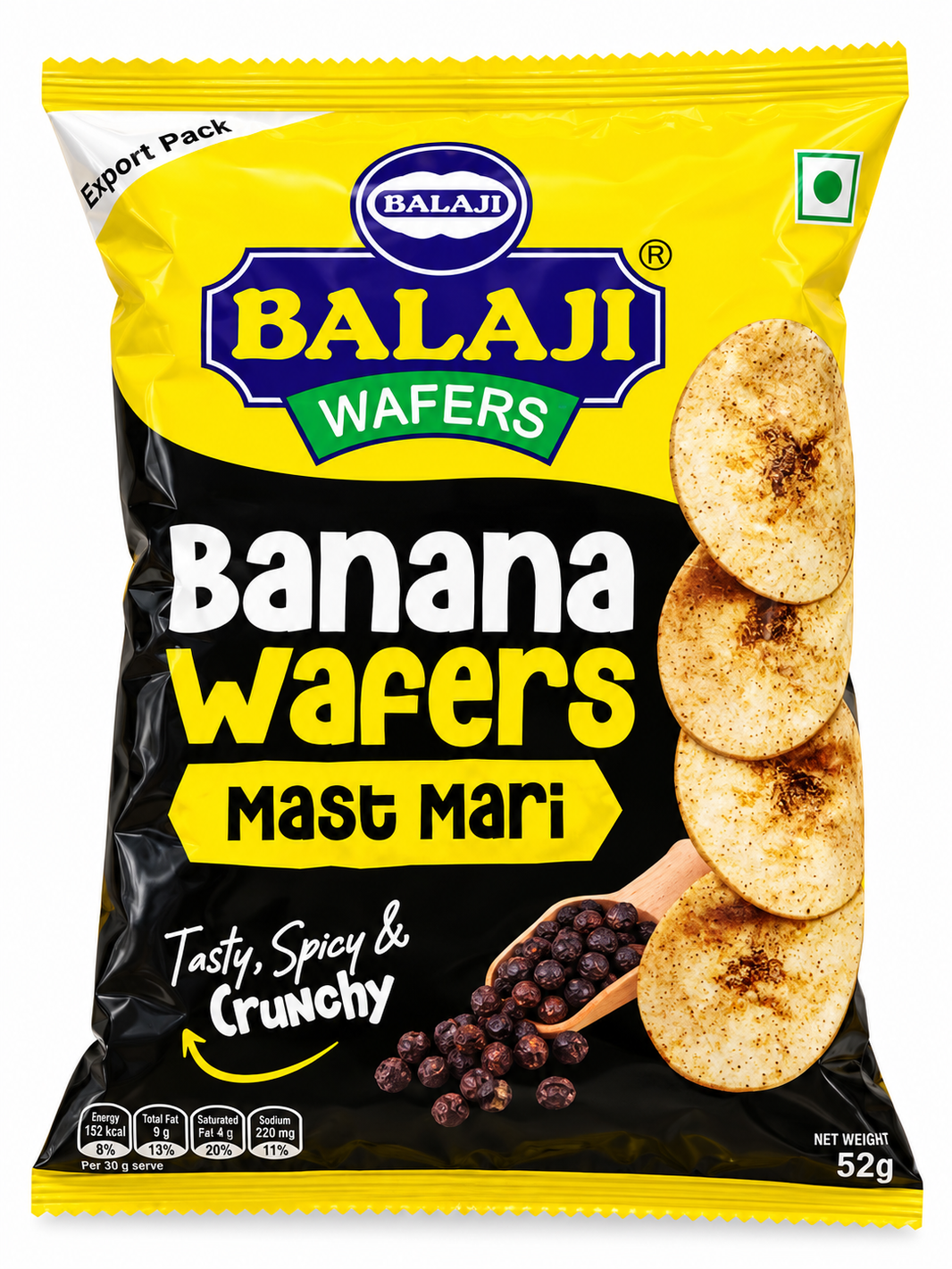 Banana Wafers Mast Mari 150g