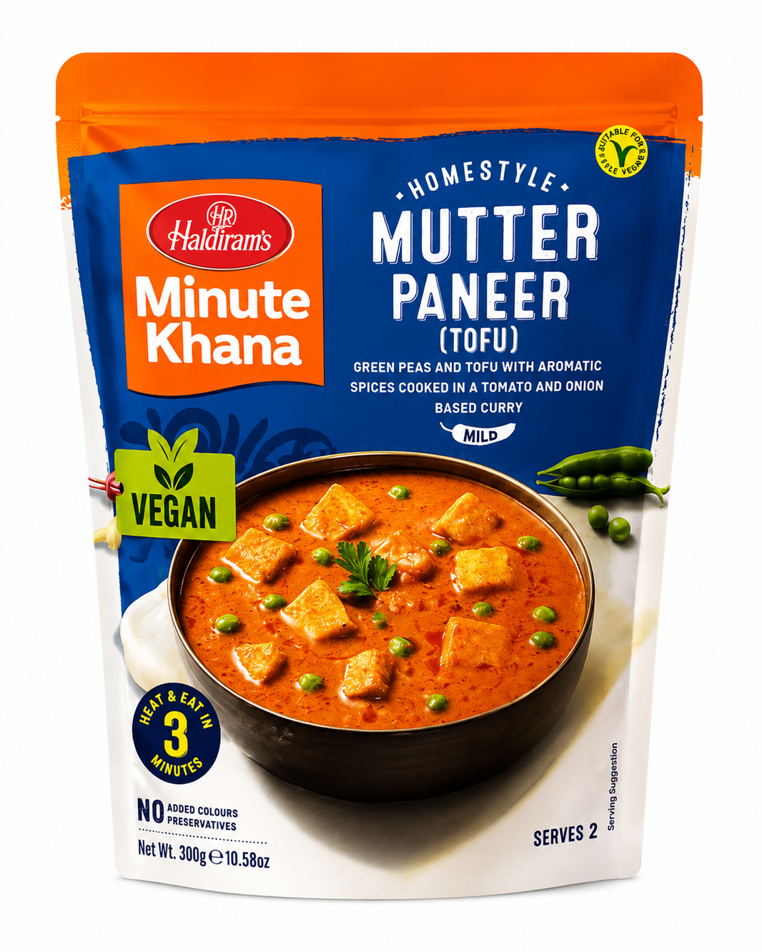 Haldiram’s Minute Khana Mutter Paneer (Tofu) – 300g