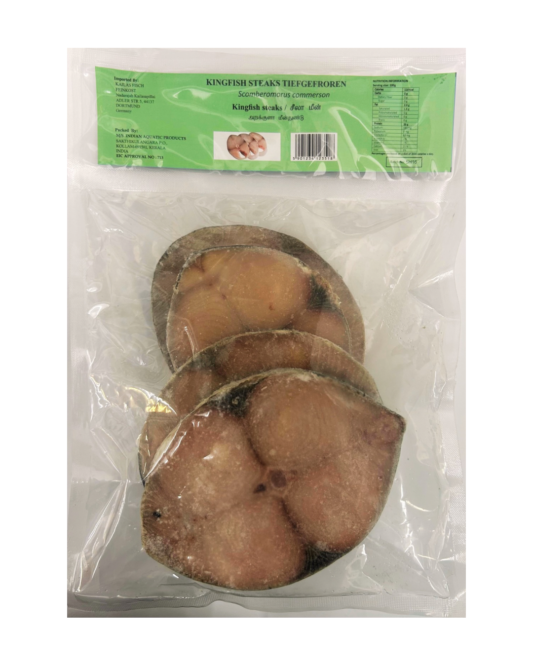 King Fish Steaks 800g