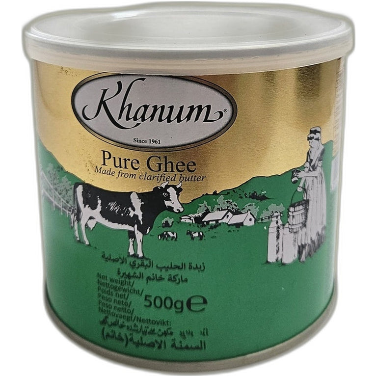 Pure cow ghee (clarified butter) - Traditional Indian cooking fat by Khanum