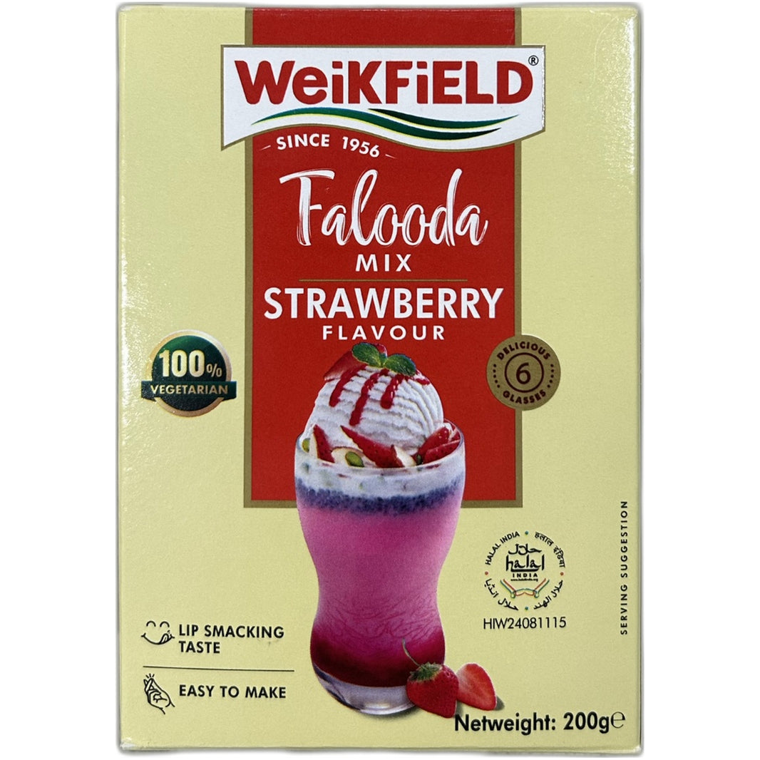 Falooda Strawberry Mix 200g by Weikfield - Indian grocery product