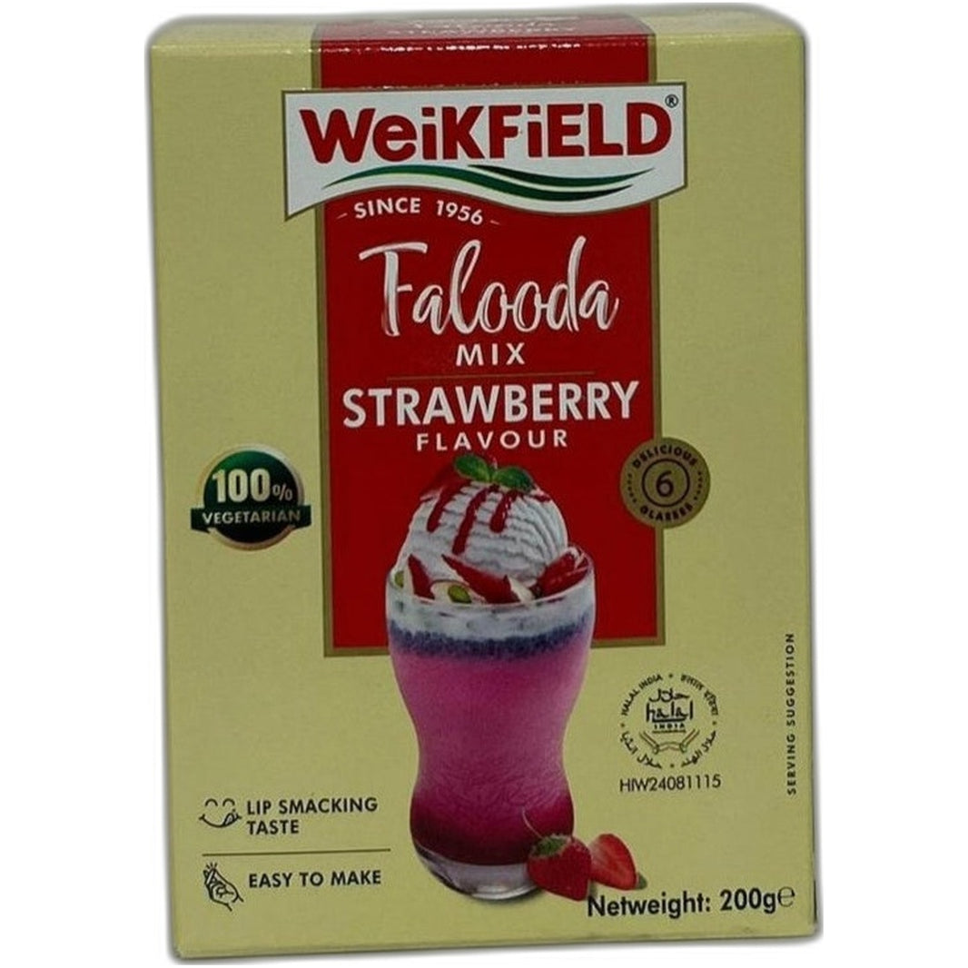 Rose Falooda Mix 200g by Weikfield - Indian grocery product
