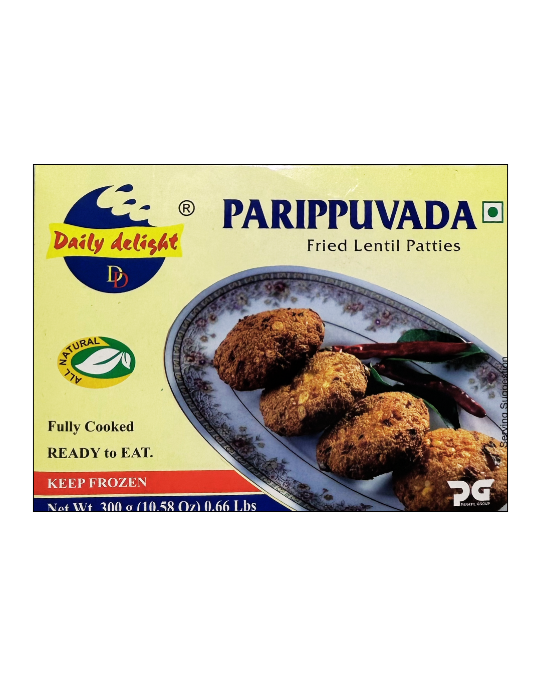 Paruppu Vada (Fried Lentil Patties) 300g