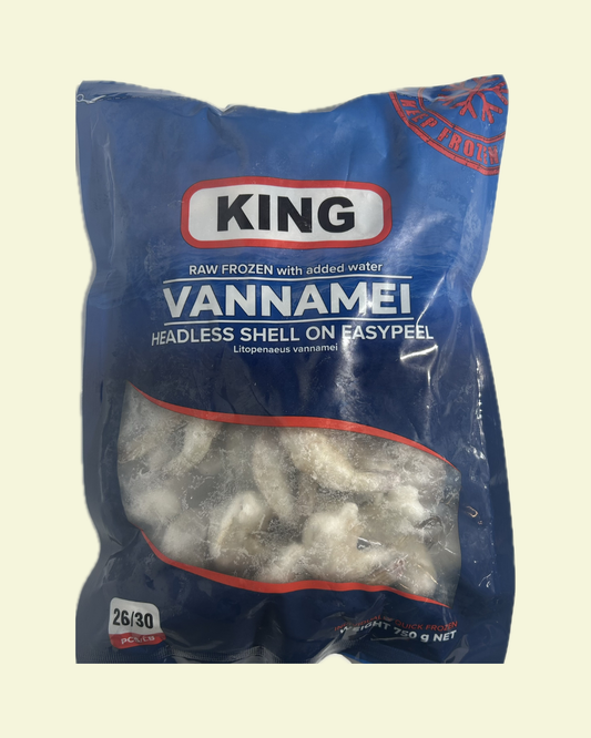 Vannamei Headless Shell-On Easy Peel (26/30) 750g