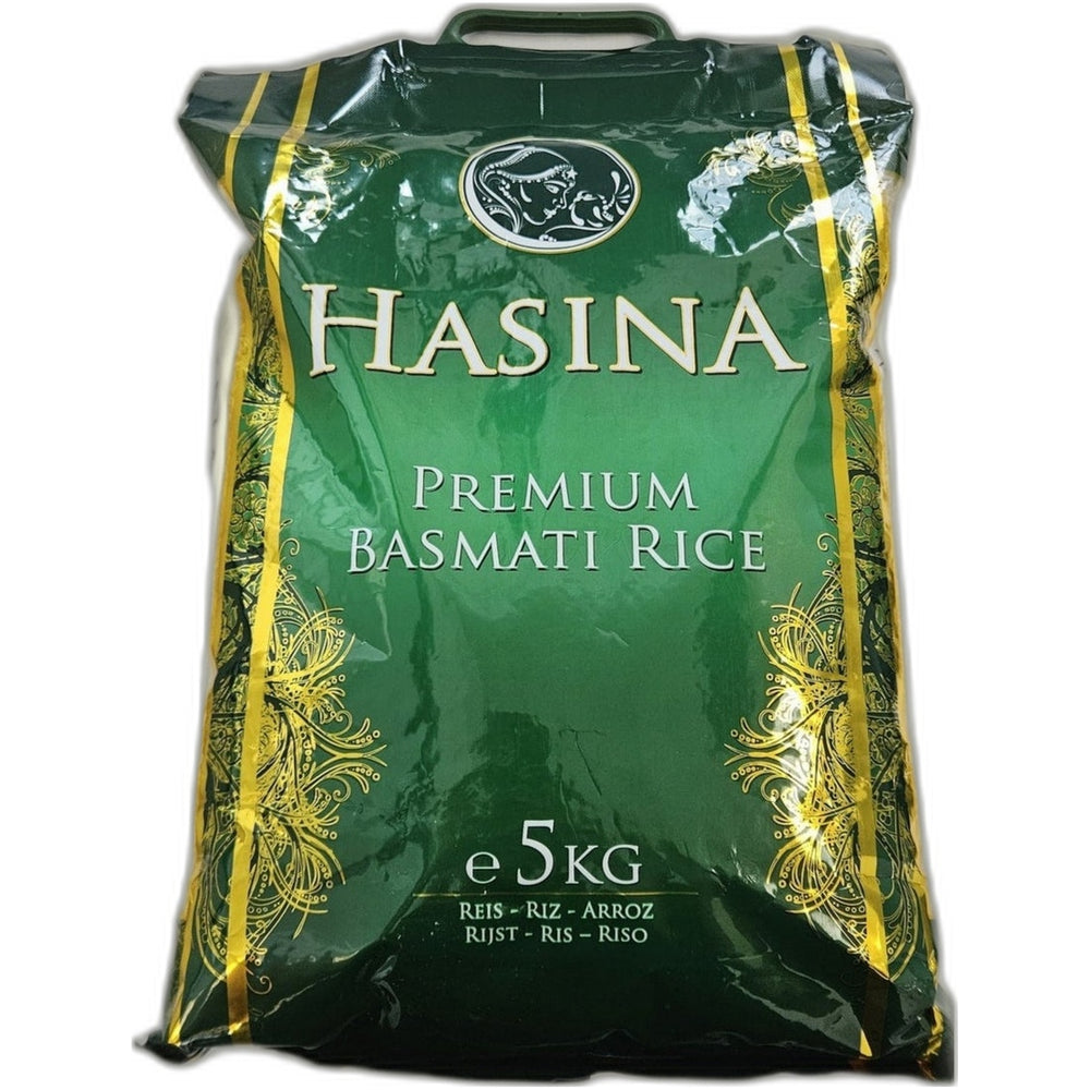 Premium aged Basmati rice 5kg bag - Long grain aromatic Indian rice
