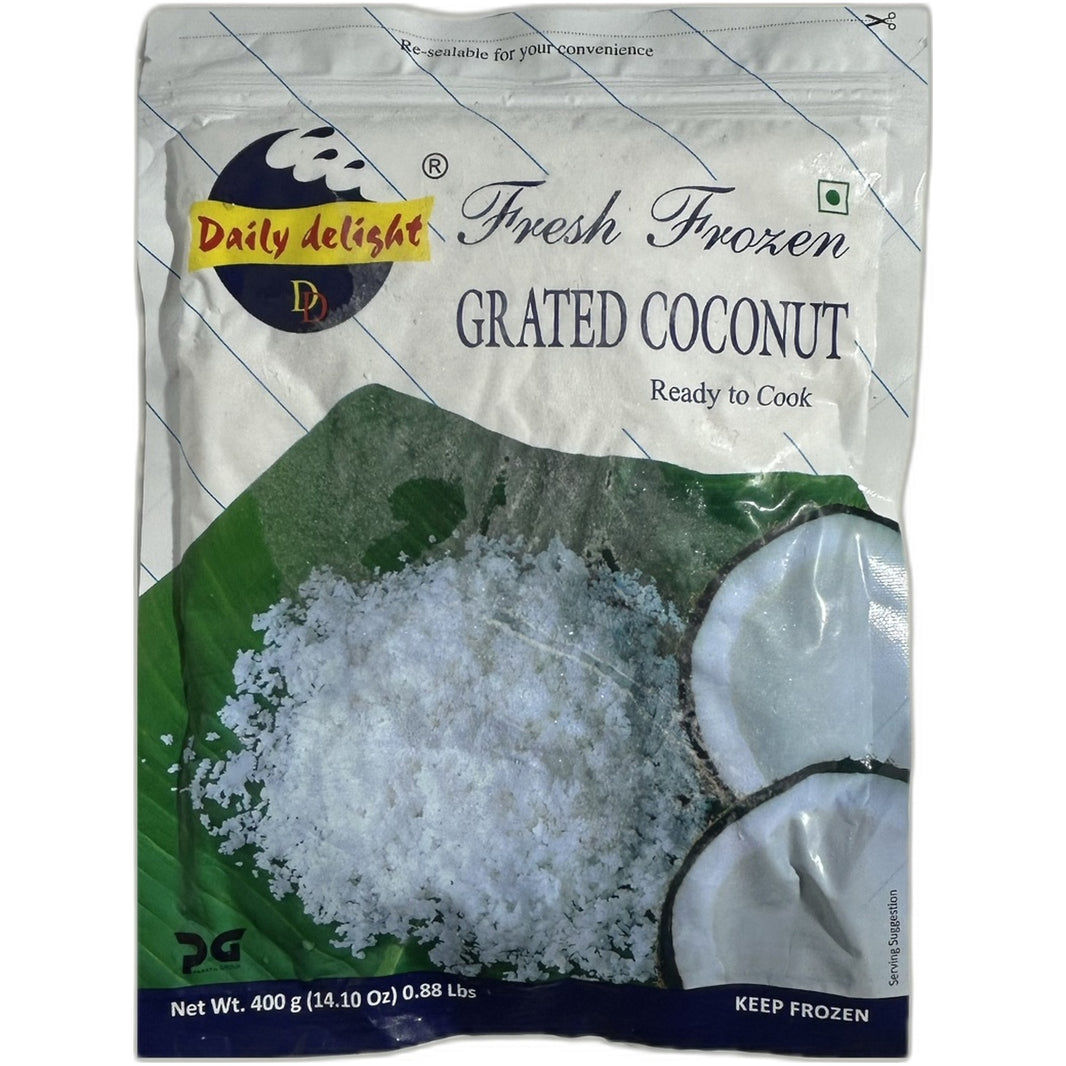 Grated Coconut (Ready to Cook) 400g by Daily Delight - Indian grocery product