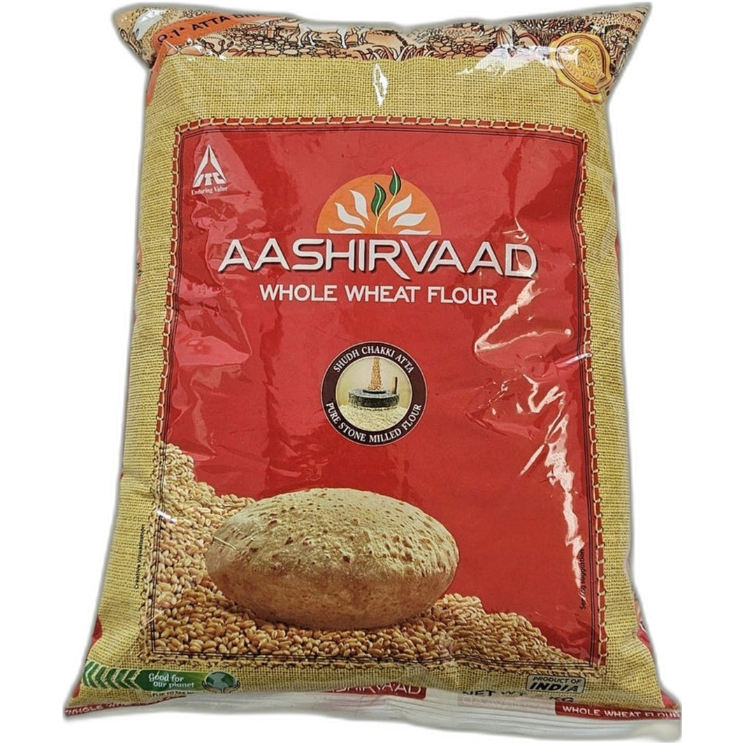 Whole wheat Atta flour 10kg pack - Stone ground wheat flour for roti by Aashirvaad