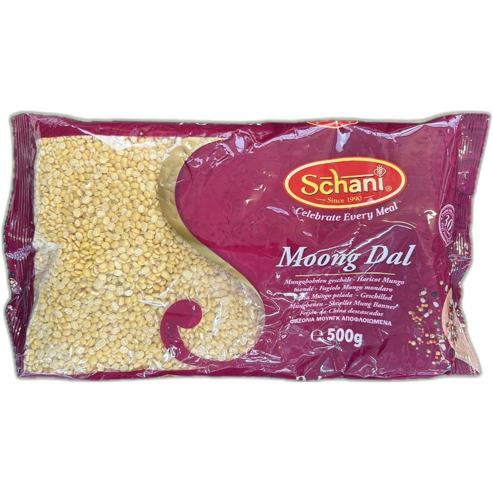 Moong Dal (split yellow lentils) 500g - Protein-rich Indian lentils