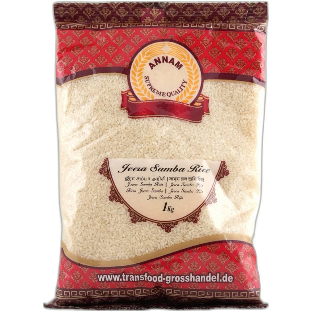Jeera Samba rice 1kg - Aromatic South Indian rice variety