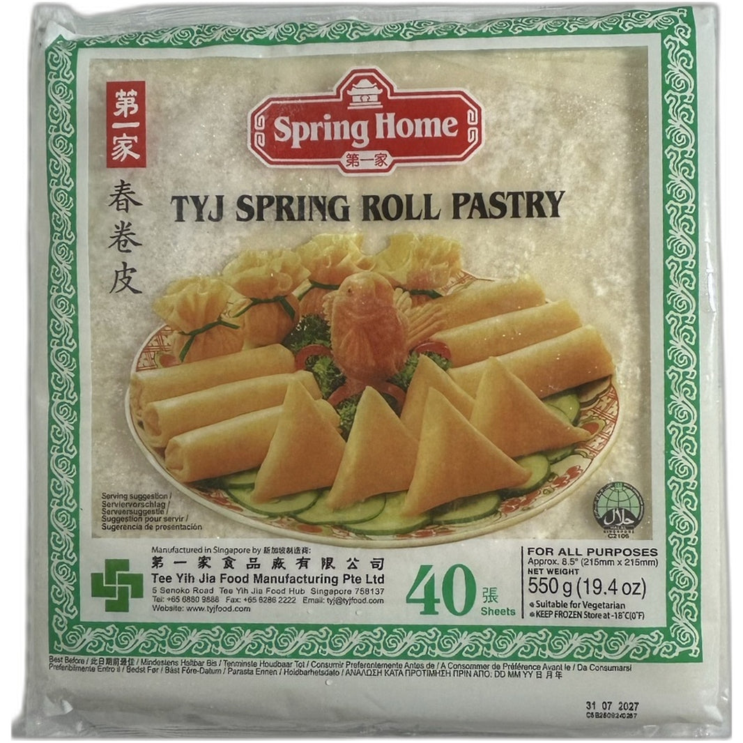 TYJ Spring Roll Pastry (40 sheets) 550g by Spring Home - Indian grocery product
